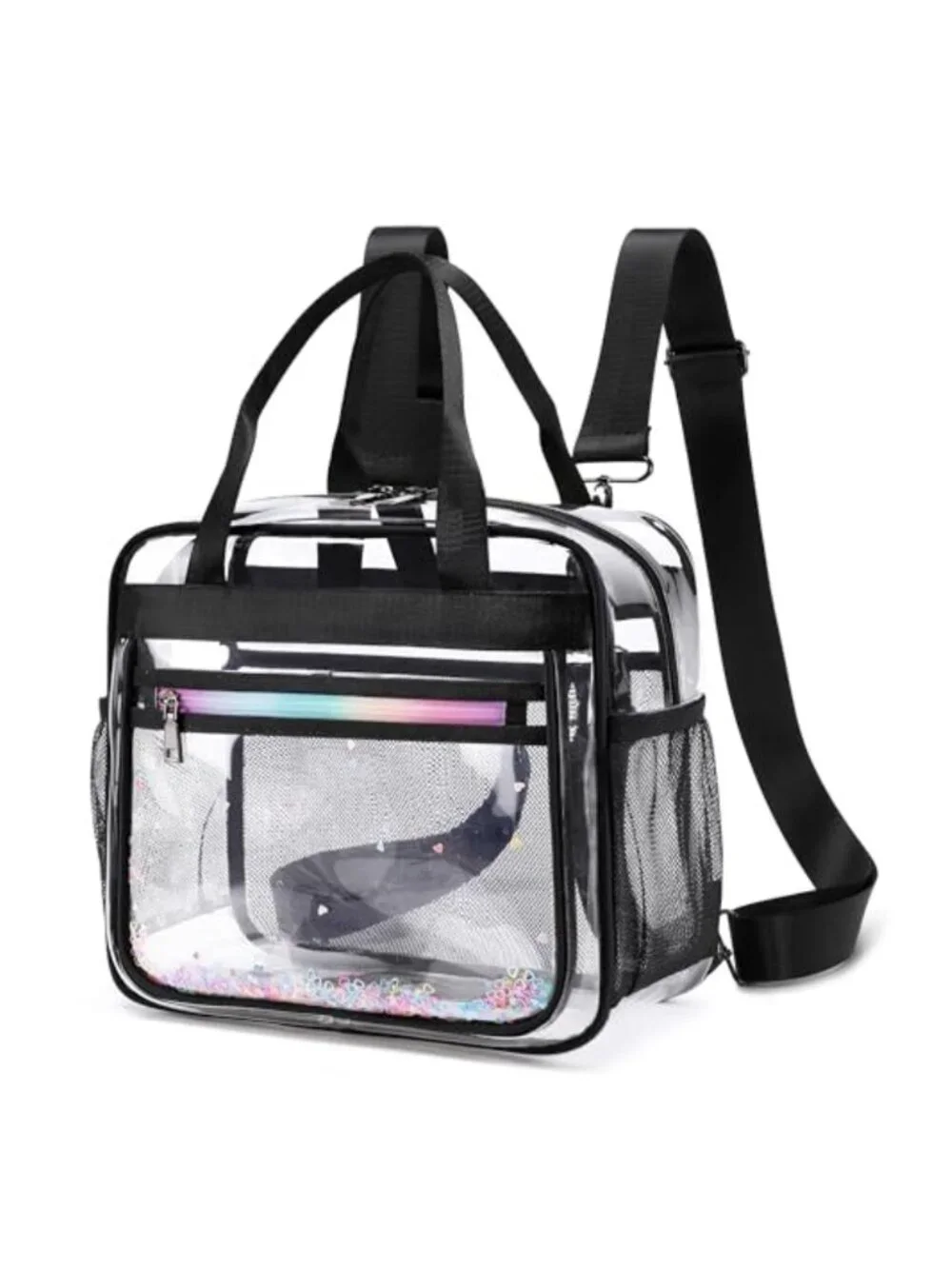 Clear Beach Bag Travel Tote Transparent Backpack Stadium Approved Waterproof TPU